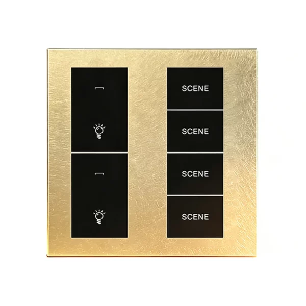 X18L 2 Gang 4 Scene Aluminum Smart Switch