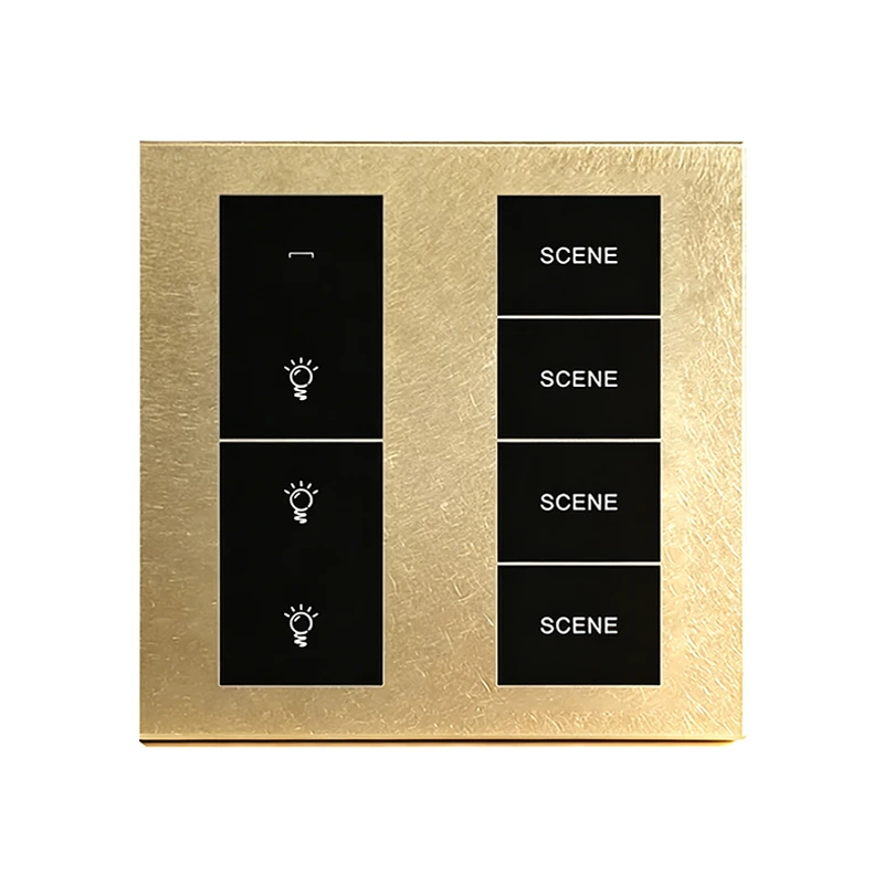 X18L 3 Gang 4 Scene Aluminum Smart Switch