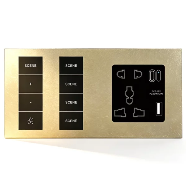 X18L Aluminum Smart Dimmer Switches and Smart Sockets